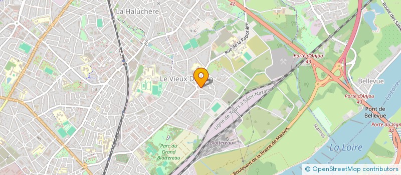 localisation de l'entreprise LA BOUCHERIE DU VIEUX DOULON à NANTES