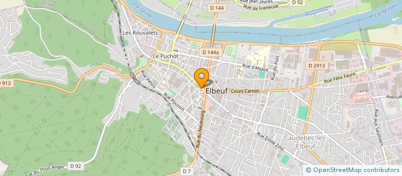 localisation de l'entreprise LA BOUCHERIE DU VILLAGE  ELBEUF