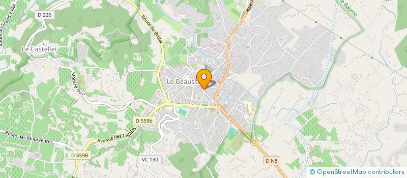 localisation de l'entreprise LA BOUCHERIE EURL  LE BEAUSSET