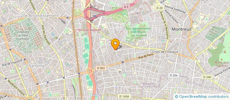 localisation de l'entreprise LA BOUCHERIE FAMILIALE à BAGNOLET