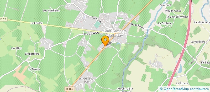 localisation de l'entreprise LA BOUCHERIE GROUPE MORGALEX  CHEMILLE-EN-ANJOU