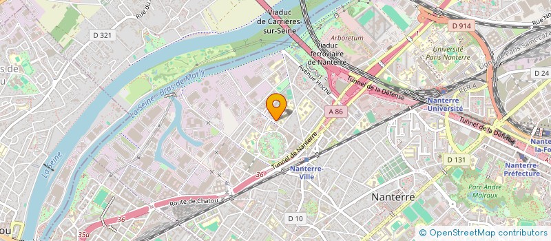 localisation de l'entreprise LA BOUCHERIE KARAM à NANTERRE