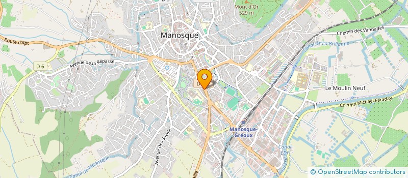 localisation de l'entreprise LA BOUCHERIE LA ROSE TAKWA à MANOSQUE