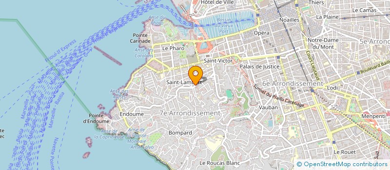 localisation de l'entreprise LA BOUCHERIE LM à MARSEILLE