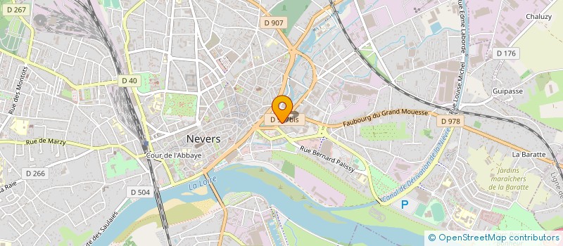 localisation de l'entreprise LA BOUCHERIE MARIE à NEVERS