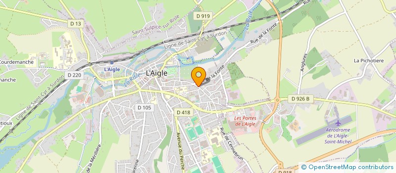 localisation de l'entreprise LA BOUCHERIE MICKA à L'AIGLE