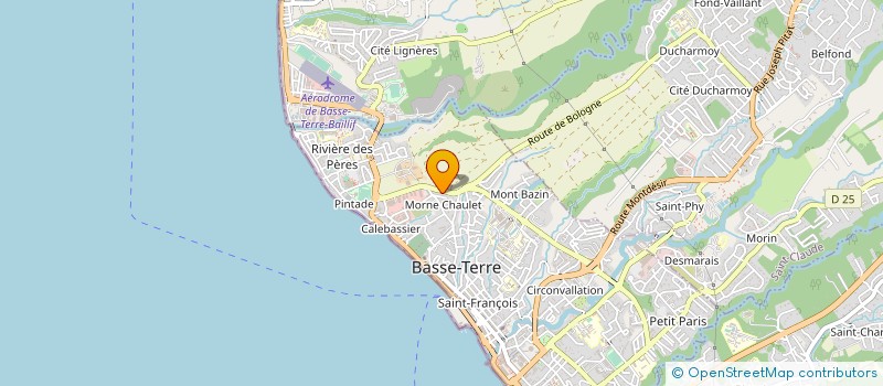 localisation de l'entreprise LA BOUCHERIE MODERNE DE CALEBASSIER à BASSE-TERRE
