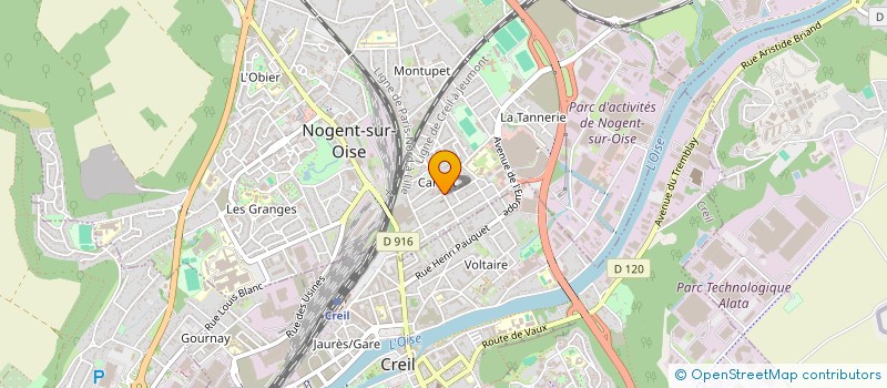 localisation de l'entreprise LA BOUCHERIE NOGENTAISE  NOGENT-SUR-OISE