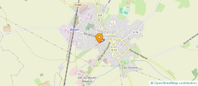 localisation de l'entreprise LA BOUCHERIE POUR TOUS à BOHAIN-EN-VERMANDOIS