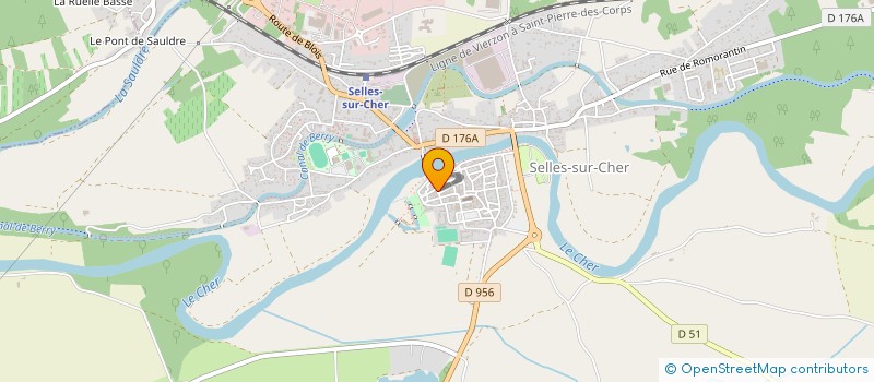 localisation de l'entreprise LA BOUCHERIE SELLOISE à SELLES-SUR-CHER