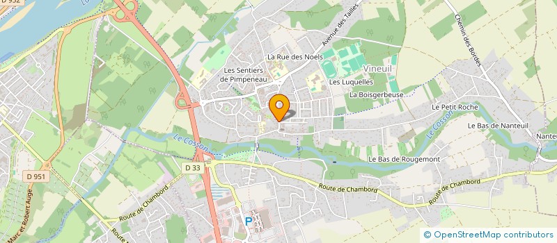localisation de l'entreprise LA BOUCHERIE VINOLIENNE à VINEUIL