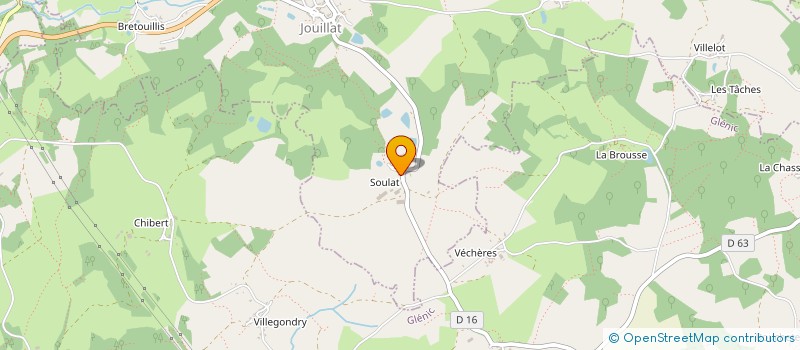 localisation de l'entreprise LA BOUCHONERIE à JOUILLAT