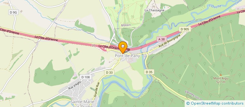 localisation de l'entreprise LA BOUCLE  SAINTE-MARIE-SUR-OUCHE