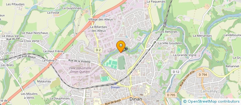 localisation de l'entreprise LA BOUCLE DES REMPARTS DE DINAN  DINAN