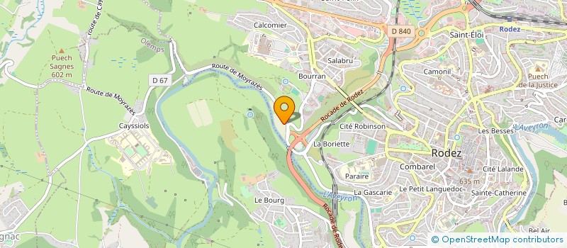 localisation de l'entreprise LA BOUCLE DRUELLOISE  RODEZ