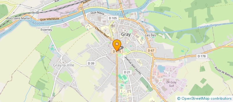 localisation de l'entreprise LA BOUCLE IMMO  GRAY