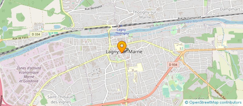 localisation de l'entreprise LA BOUCLERIE à LAGNY-SUR-MARNE