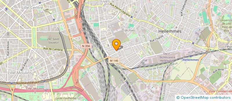 localisation de l'entreprise LA BOUDEUSE  LILLE