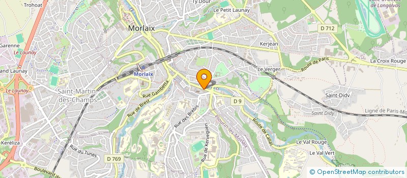 localisation de l'entreprise LA BOUDEUSE ET LE CRAPAUD à MORLAIX