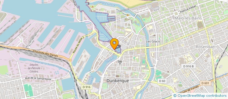localisation de l'entreprise LA BOUEE BLEUE à DUNKERQUE