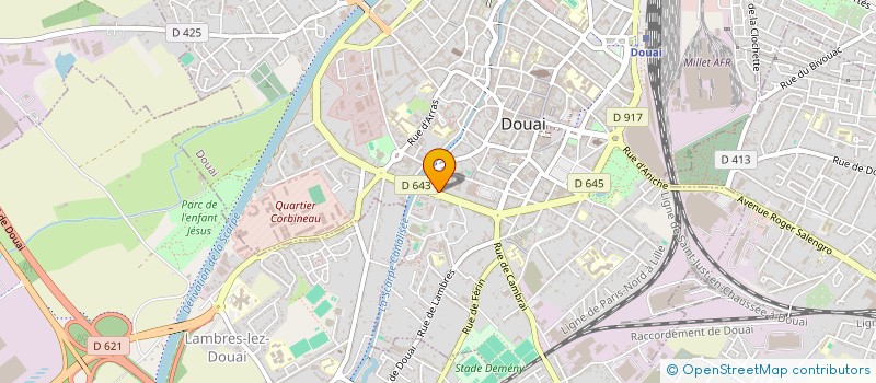 localisation de l'entreprise LA BOUEE DES JEUNES à DOUAI