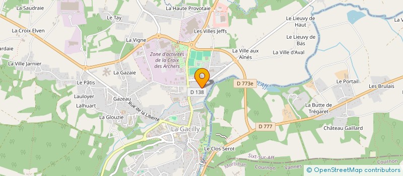 localisation de l'entreprise LA BOUERE  LA GACILLY