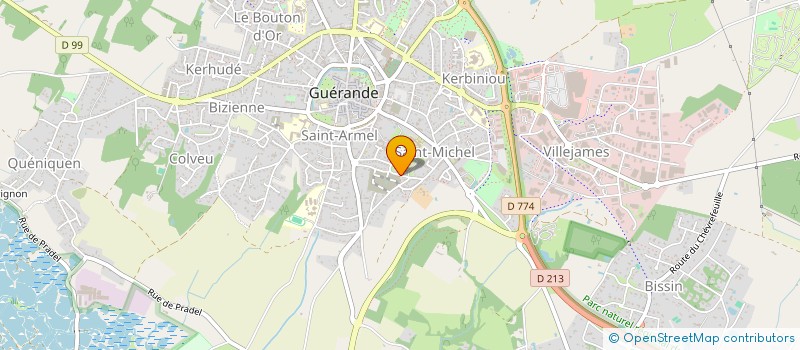 localisation de l'entreprise LA BOUEXIERE  GUERANDE