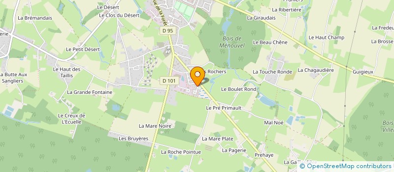 localisation de l'entreprise LA BOUEXIERE TERRITOIRE EN DIALOGUE TED  LA BOUEXIERE