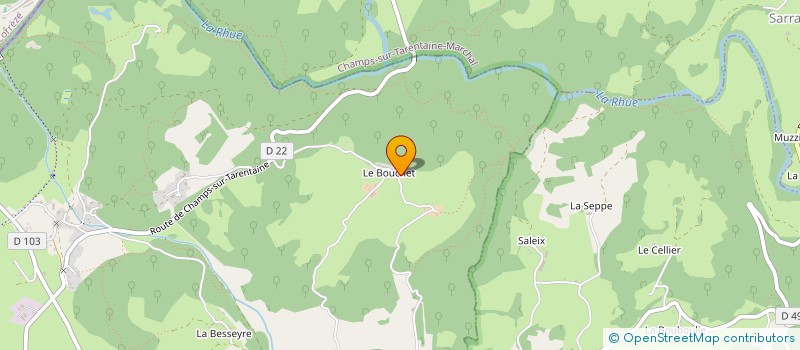 localisation de l'entreprise LA BOUGEOTTE à VEBRET