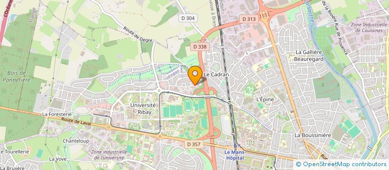 localisation de l'entreprise LA BOUGRESSE  LE MANS