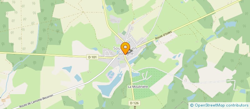 localisation de l'entreprise LA BOUGRIE à SOUVIGNY-EN-SOLOGNE