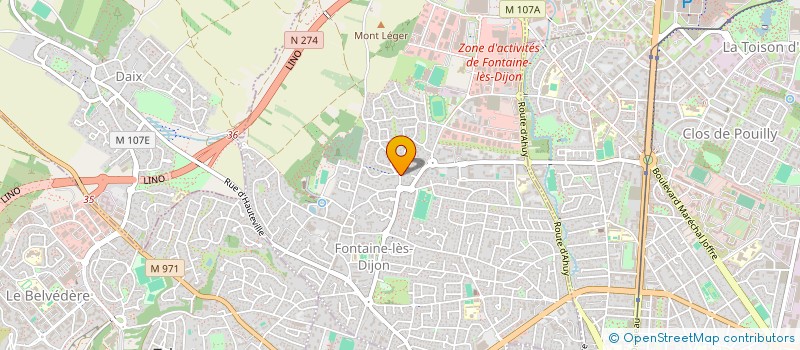 localisation de l'entreprise LA BOUILLABAISSE à FONTAINE-LES-DIJON