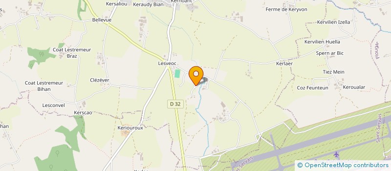 localisation de l'entreprise LA BOUILLARDAISE  SAINT-DERRIEN