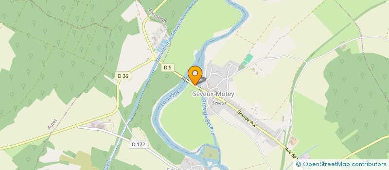 localisation de l'entreprise LA BOUILLOIRE DES ARTS  SEVEUX-MOTEY