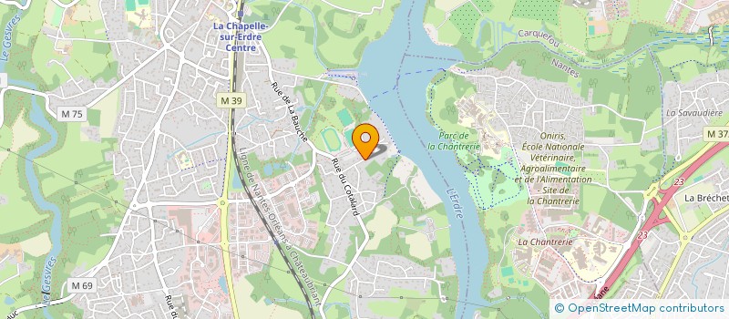 localisation de l'entreprise LA BOUILLONNIERE DE CULTURE  LA CHAPELLE-SUR-ERDRE