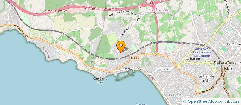 localisation de l'entreprise LA BOUISSIERE à SAINT-CYR-SUR-MER