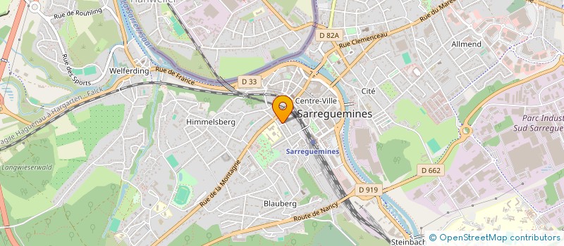 localisation de l'entreprise LA BOUL'57  SARREGUEMINES