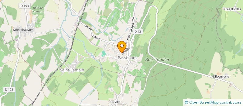 localisation de l'entreprise LA BOUL'ANGE  PASSENANS