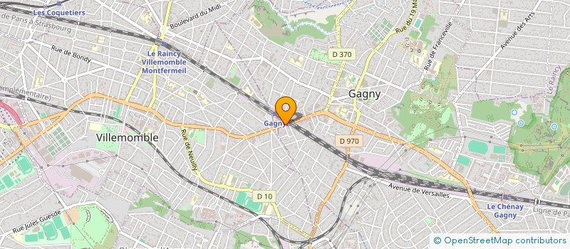 localisation de l'entreprise LA BOUL'ANGE DE LA GARE à GAGNY