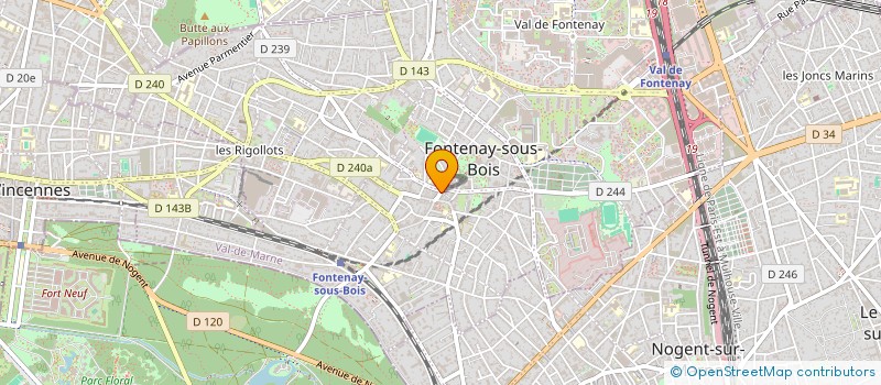 localisation de l'entreprise LA BOUL'ANGE DE MA-MIE à FONTENAY-SOUS-BOIS