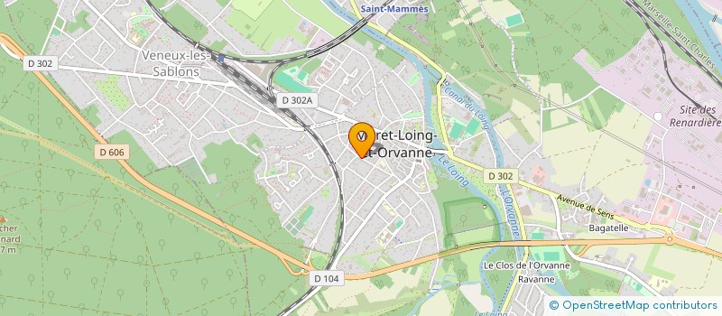 localisation de l'entreprise LA BOUL'ANGE NOMADE  MORET-LOING-ET-ORVANNE