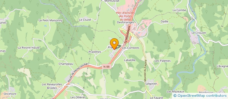localisation de l'entreprise LA BOULAIE à MONISTROL-SUR-LOIRE