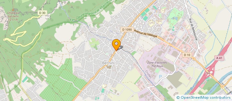 localisation de l'entreprise LA BOULANGE  BERNIN