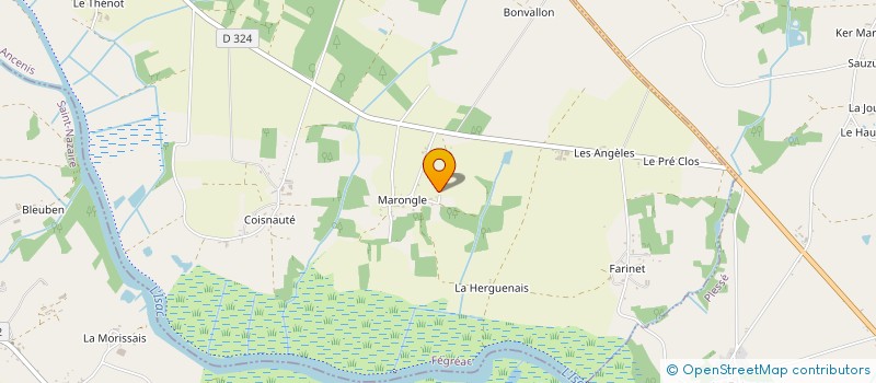 localisation de l'entreprise LA BOULANGE AMBULANTE  FEGREAC