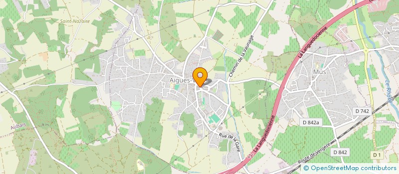 localisation de l'entreprise LA BOULANGE DU TEMPLE  AIGUES-VIVES