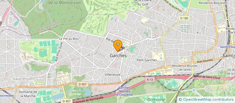 localisation de l'entreprise LA BOULANGE PINTO PEREZ  GARCHES