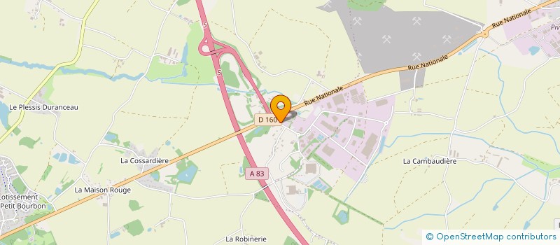 localisation de l'entreprise LA BOULANGERE à ESSARTS-EN-BOCAGE