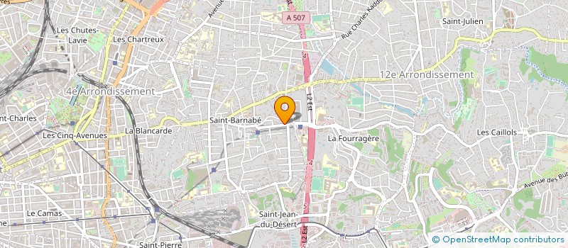localisation de l'entreprise LA BOULANGERE DE GASSENDI à MARSEILLE