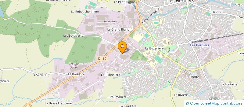 localisation de l'entreprise LA BOULANGERE PROJET 3 à LES HERBIERS