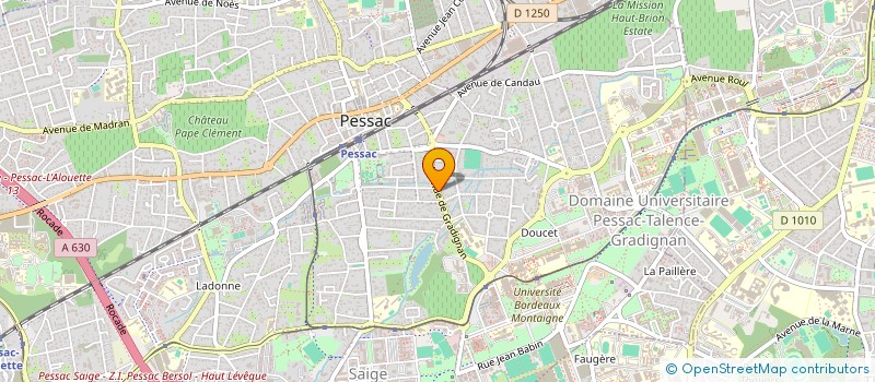 localisation de l'entreprise LA BOULANGERIC à PESSAC